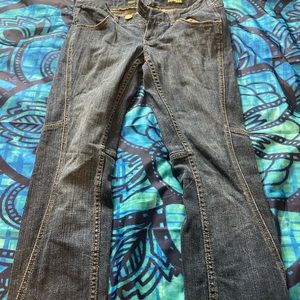 Express Jeans with leopard print accents